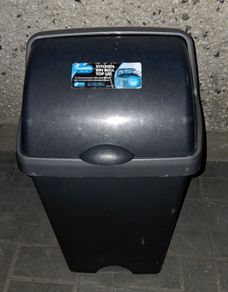 Addis Roll Top Kitchen Bin Charcoal Black Good Condition