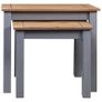 Nesting Tables 2 pcs Grey Solid Pine Wood Panama Range Image 2