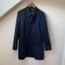 COS Mens Lightweight Cotton Mac Car Coat Navy Blue Size S Image 2