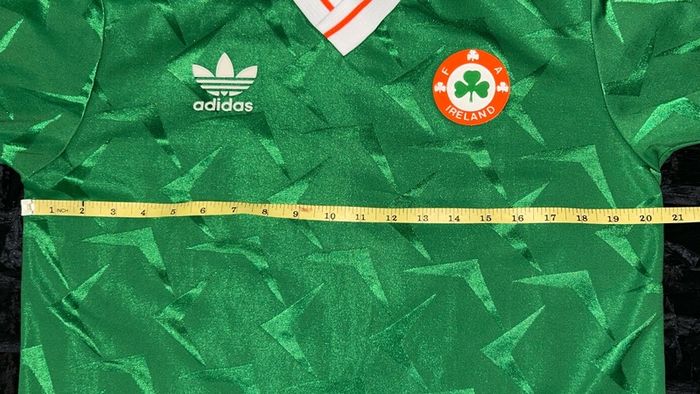 REPUBLIC OF IRELAND adidas home football jersey shirt 1990 - 1992 original NO SPONSOR World Cup Italia 90