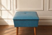Vintage SHERBORNE Sewing Box  Foot Stool