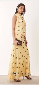 asos polka dot maxi dress