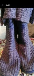 genuine purple knit ugg boots