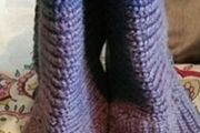 genuine purple knit ugg boots