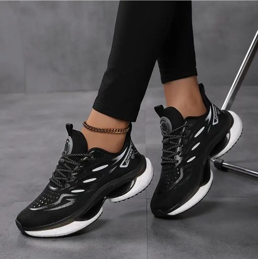 Shock Absorbent Lace Up Sneakers