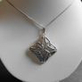 Vintage Dublin Silver Celtic Trinty Knot Necklace 1953 Image 2