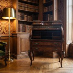 Antique roll top desk in a French style