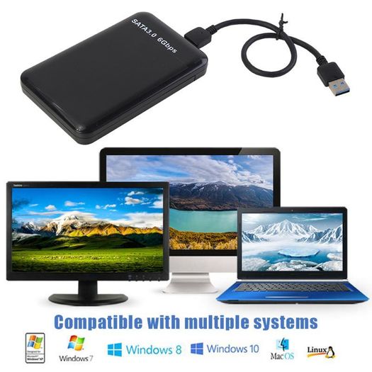 USB 3.0 (UASP) 6Gbps to SATA 2.5" HDD/SSD Enclosure (Brand New/Warranty)
