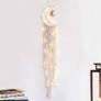 Handmade Moon Dream Catcher Woven Cotton Half Circle Moon Dreamcatcher Macrame Wall Art Home Decoration Wedding Decoration Ornaments Craft Image 2