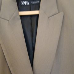 jacket ladies size zara s  oversized  pit to pit 49 cm khaki coliur