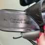 Ladies Silver-Grey Slingback Shoes with Bow Detail Image 7