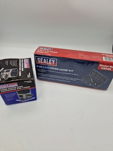 Sealey Cylinder Hone Kit and Piston ring compressor