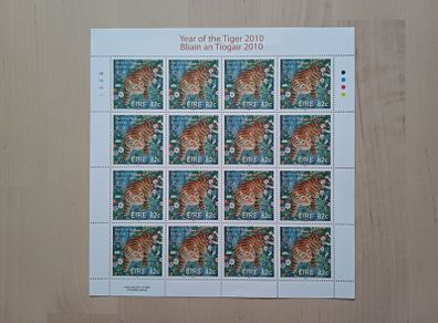 Year of the Tiger 2010 Irish Stamps Sheet of 16