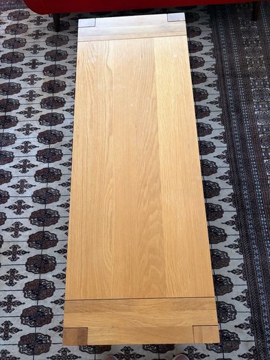 solid oak coffee table