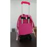 Personalised kids travel bag Pink with your own picture or photo / back to school stationery Image 4