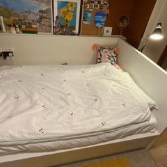 ikea malm ottoman bedframe + mattress, standard double