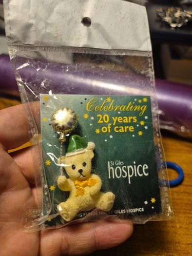 2003 St Giles Hospice Teddy Brooch