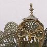 Vintage Art Deco Antique Brass Fan Fireplace Screen H24" x 34" Image 5