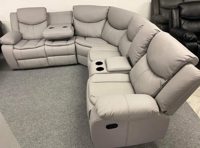 Valarie Corner Leather Recliner Sofa