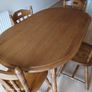 Free; Solid wooden table and chairs Image 2