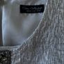 New Miss Selfridge Silver Metallic Embellished Skater Dress Image 6