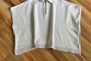 Zara light grey poncho jumper age 9-10
