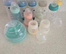 MAM Bottles + microwave soother steriliser