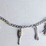 Vintage  Sterling Silver 925 Charm Bracelet 14,60g - length 7" Image 8