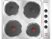 Candy Stainless Steel 4 Zone Built In Hobs CLE64KX Ten Years Working Parts Guarantee IF Registered On Purchase With Hoover Candy Group Telephone Number 0818/200021