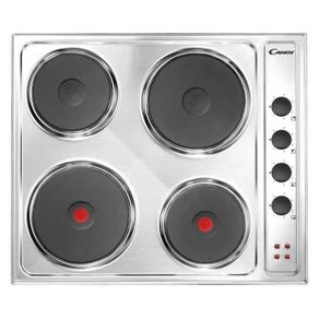 Candy Stainless Steel 4 Zone Built In Hobs CLE64KX Ten Years Working Parts Guarantee IF Registered On Purchase With Hoover Candy Group Telephone Number 0818/200021