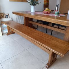Solid Oak Dining Bench