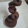 Teak Candle Holder Image 2