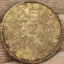 Austria 1928 Silver 2 Shillings Beautiful Uncirculated Toned Franz Schubert Image 3