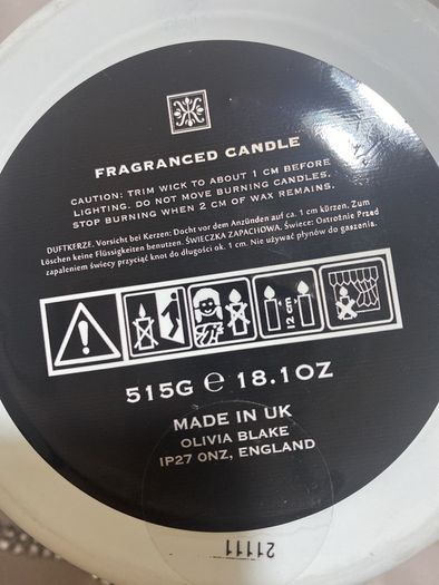 Olivia Blake Juniper & Cypress Candle 515g ( Bigger Size)