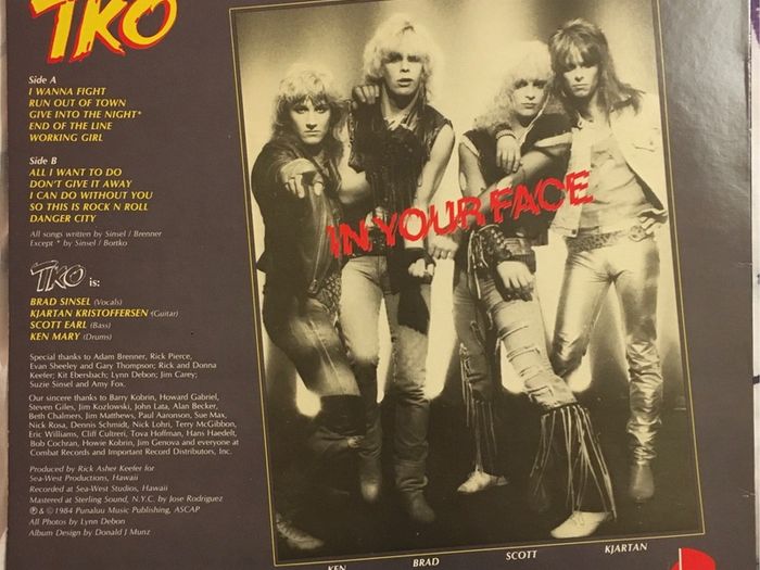 Tko - In Your Face