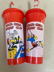 Coca Cola plastic beakers