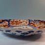 Japanese Imari Hand-Painted Porcelain Plate Scalloped Edge Bowl Image 2