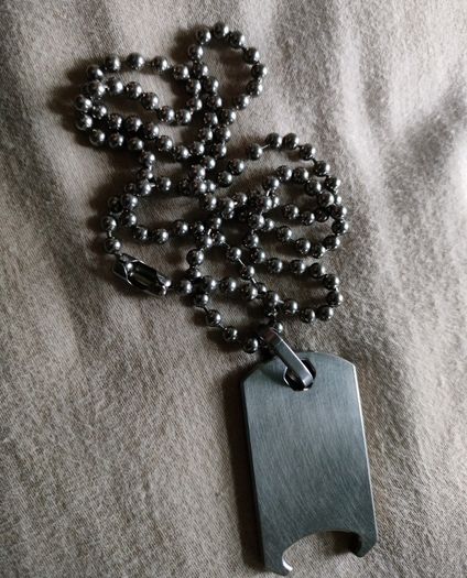 NEW Titanium Chain Tag Pendant Do Epic Shit