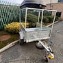 Erde - Galvanised trailer with roof box and frame - excellent condition Image 3
