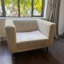 Beautiful Velvet Cream Suite Image 2