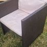 Rattan glass top table and 4 chairs Image 8