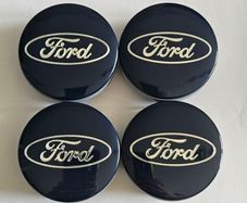 Ford 54mm wheel Centre Caps hubcaps Center Caps Blue with Silver Logo Focus Mondeo (4 Caps 15euro)