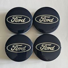 Ford 54mm wheel Centre Caps hubcaps Center Caps Blue with Silver Logo Focus Mondeo (4 Caps 15euro)