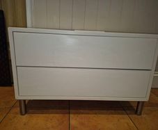 Ikea Eket drawers white with legs