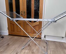 Electric Heated Clothes Airer with Cover