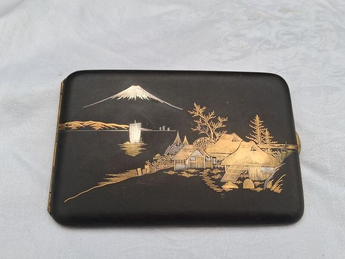 Damascene Komai 24kgold Inlay Meiji Period Case