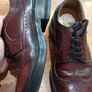 Antica Cuoieria Vintage Leather Full-Brogue Derby Shoes Image 4