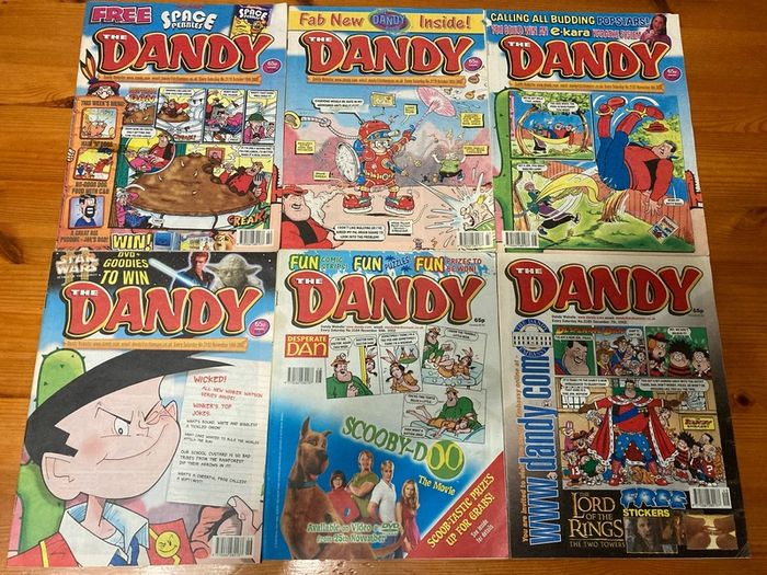 Comics: 'The Dandy' 2001,2002 and 2003 (61 numbers)