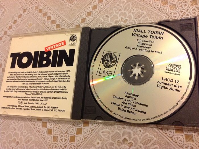 Niall Toibin CD.  Vintage Toibin.