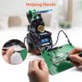Digital Soldering Station, 60W 200-480C Temperature Adjustable Repair Rework Soldering Iron Station with Soldering Helping Hand, Memory Setting, Magnifier Image 5